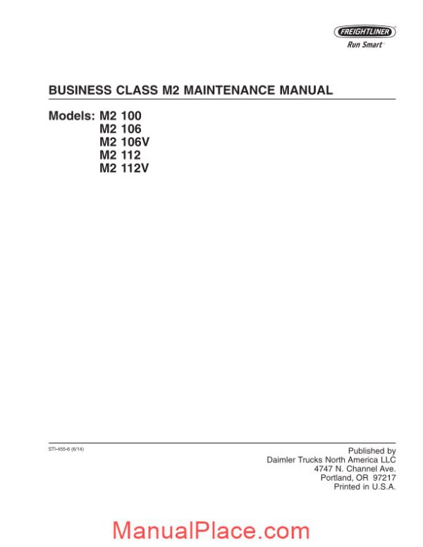 freightliner business class m2 maintenance manual cd1 page 2