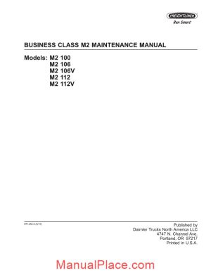 freightliner business class m2 maintenance manual cd2 page 1