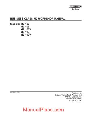 freightliner business class m2 workshop manual page 1