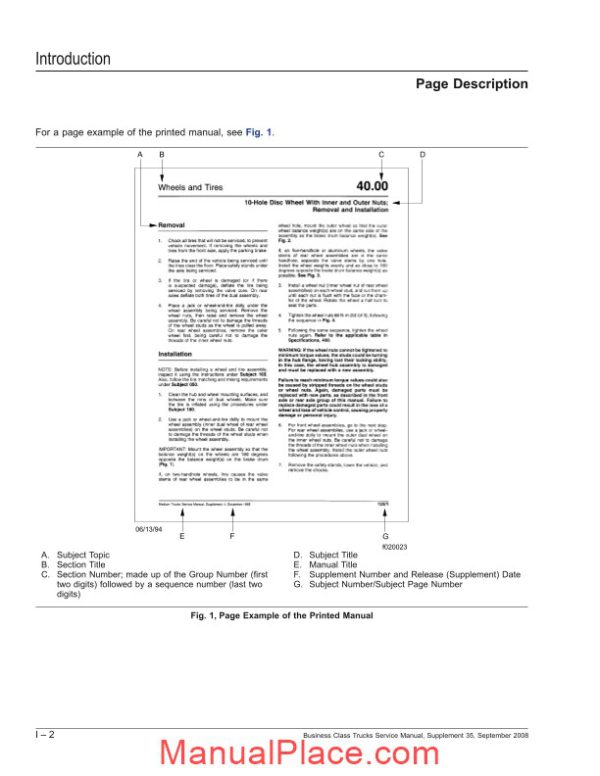 freightliner business class trucks service manual page 4