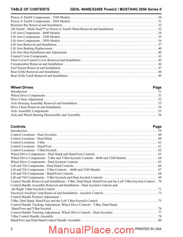 gehly 4640e power2 gehl 5240e power2 mustang 2056 series ii with tier 4i page 4