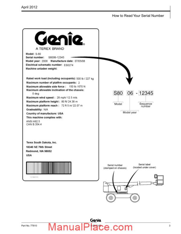 genie s 80 s 85 from sn 7999 parts manuals page 3