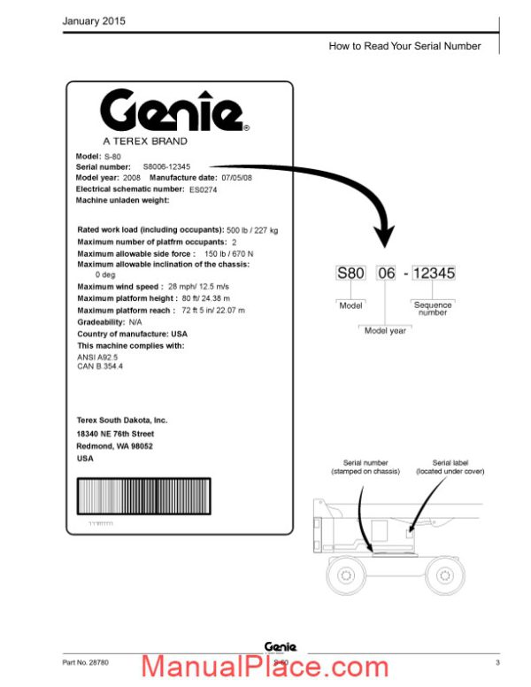 genie s60 parts manual page 3