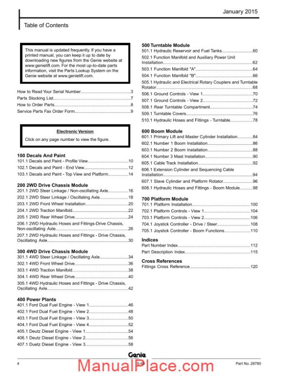 genie s60 parts manual page 4