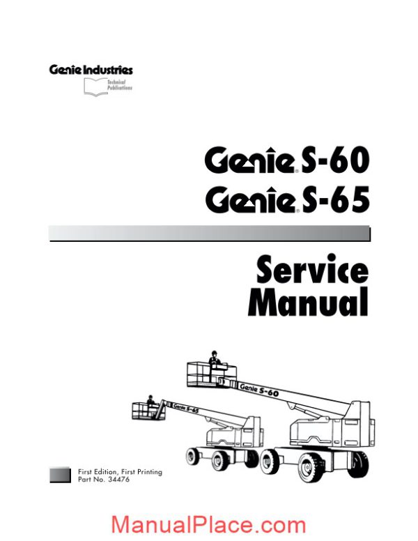 genie s60 s65 service manual page 1