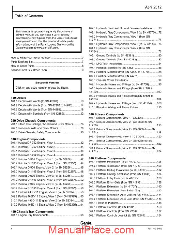 genie scissors lift d gs 2668 rt gs 3268 rt after sn 41199 parts manuals page 4