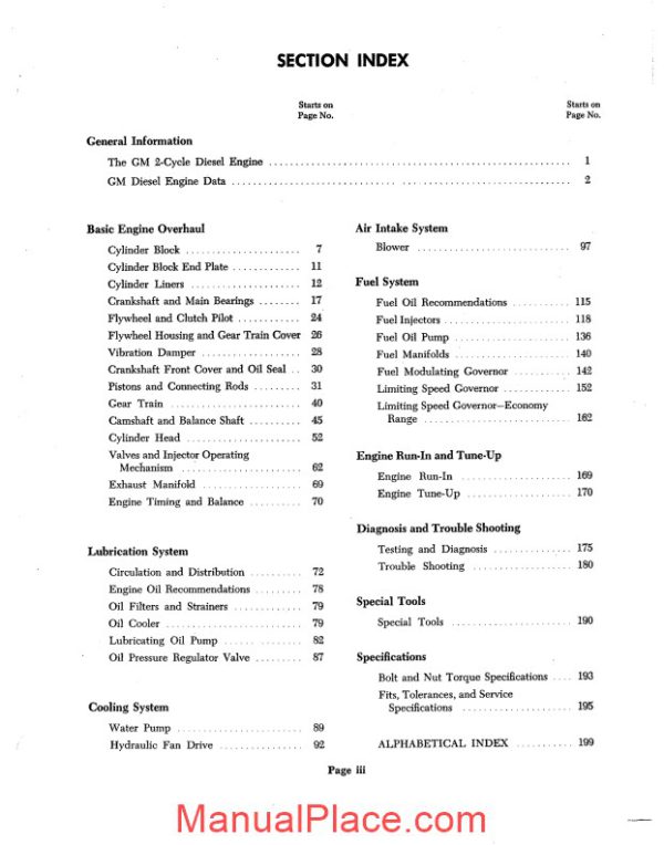 gmc truck diesel engine series 71 maintenance manual page 3