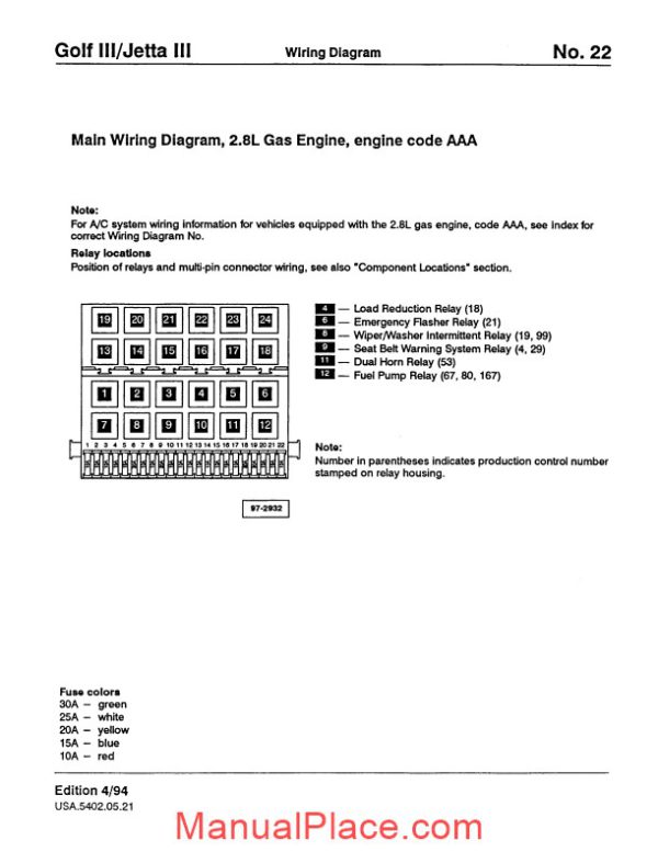 golf jetta volkswagen wiring diagram page 1