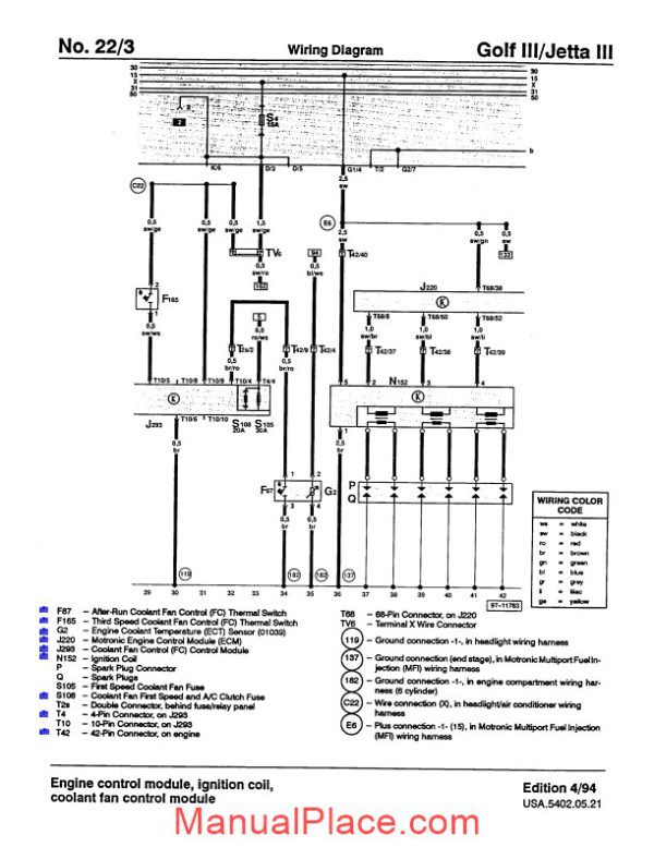 golf jetta volkswagen wiring diagram page 4