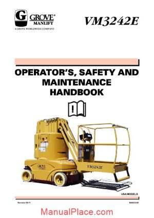 grove jlg vm3242e operatormanual page 1