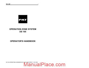 grove pat ds105 operation zone system operator manual page 1