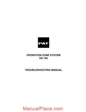 grove pat ds105 operation zone system troubleshooting manual page 1