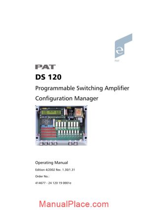 grove pat ds1201 troubleshooting manual page 1