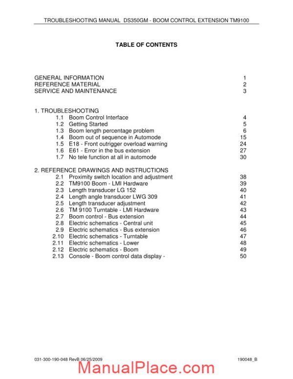 grove pat ds350mt m91001 troubleshooting manual page 3