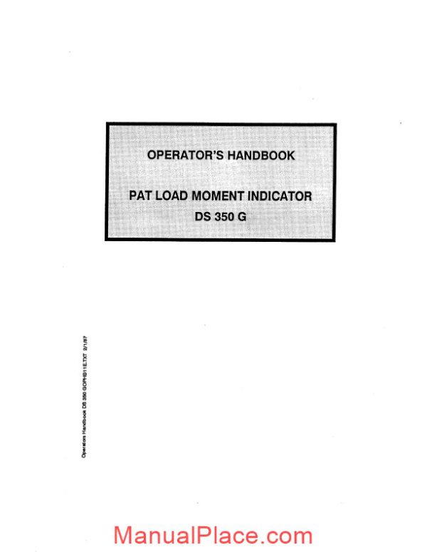 grove pat load moment indicator ds 350 g operator manual page 2