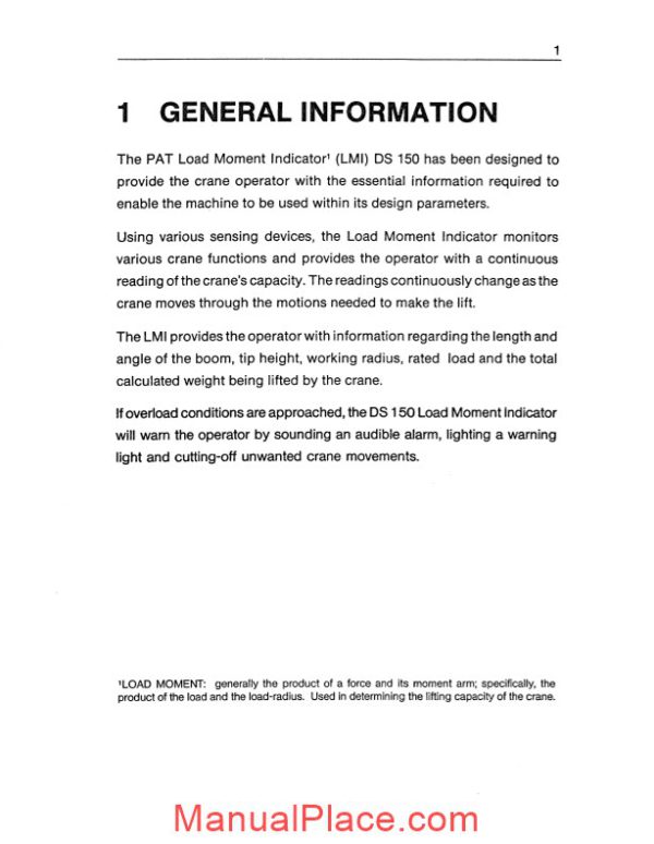 grove pat load moment indicator ds150 for boom operator manual page 4