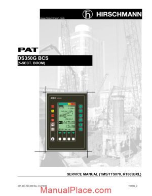 grove pat load moment indicator ds350g bcs service manual page 1