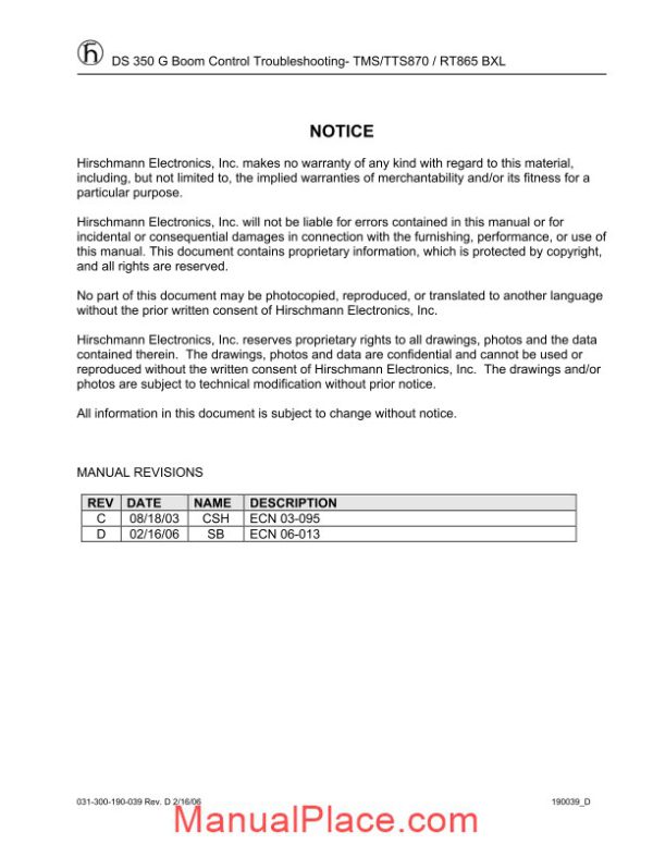 grove pat load moment indicator ds350g bcs service manual page 2