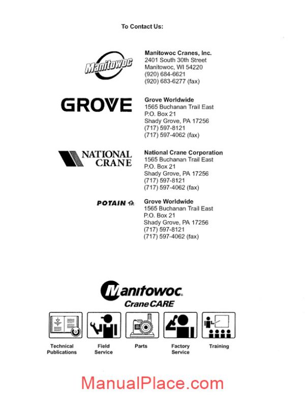 grove rt 540 40t operators manual page 4