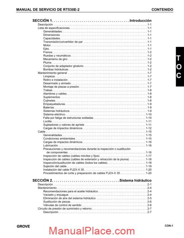 grove rt530e 2 manual service page 3