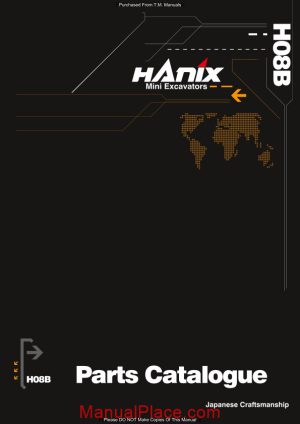 hanix h08bpc parts catalog page 1