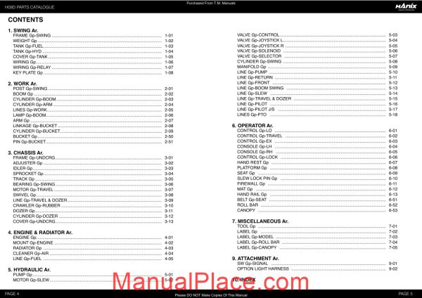 hanix h09dpc parts catalog page 3