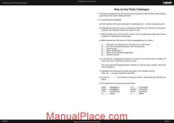 hanix h15b 2 parts catalog page 2