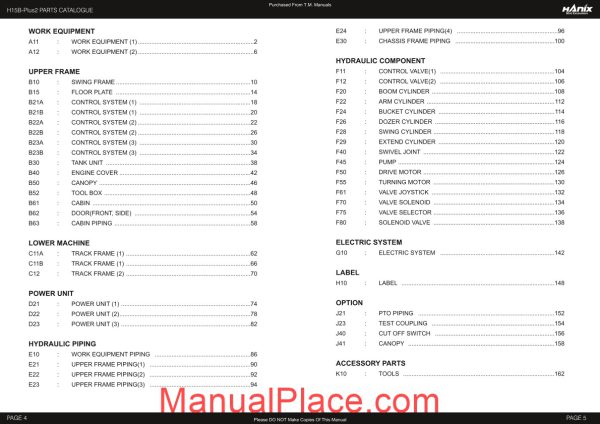 hanix h15b 2 parts catalog page 3