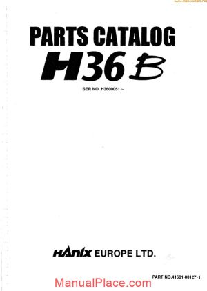 hanix h36b parts sec wat page 1