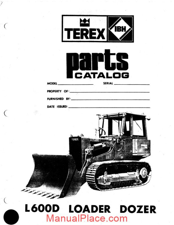 hanomag hanomag built terex l600d pm 3091140m1 parts book page 1