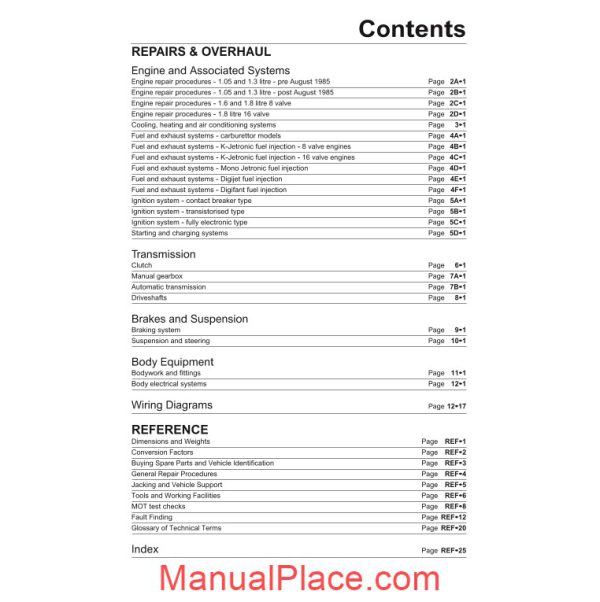 haynes volkswagen golf jetta service and repair manual page 3