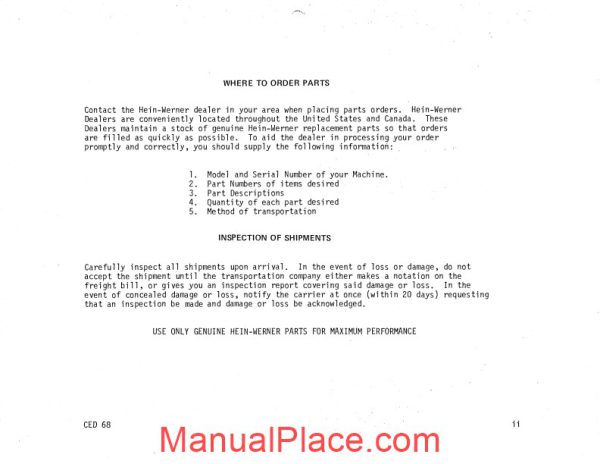 hein warner c14b pm 9308135 parts book page 4