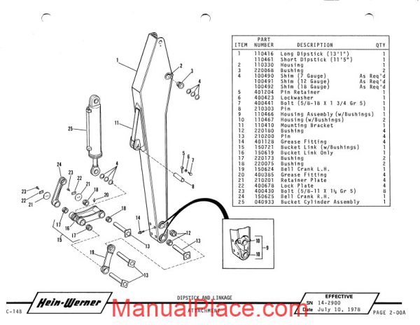 hein warner c14b pm 9308138 parts book page 3