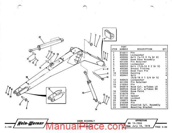 hein warner c14b pm 9308138 parts book page 4