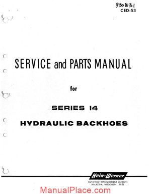 hein warner series 14 spm 9308131 parts book page 1