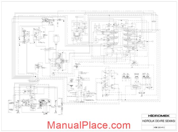 hidromek 200w 3 hydraulic diagram page 1