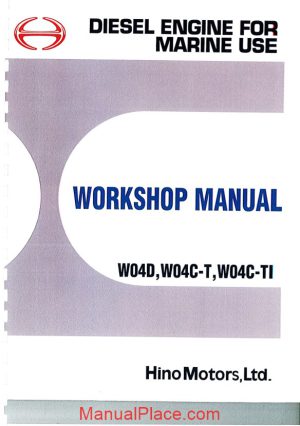 hino engine workshop manual w04 page 1