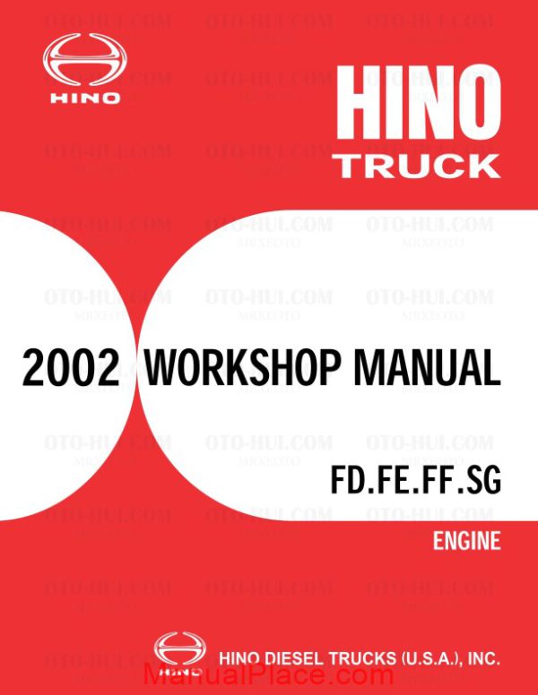 hino fd fe ff sg engine service manual 2002 page 1