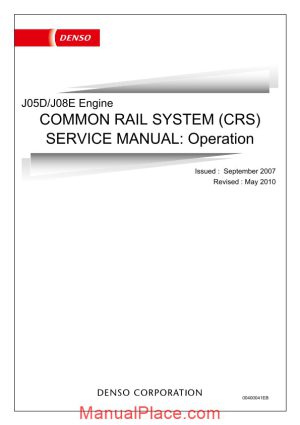 hino j05d j08e common rail service manual page 1
