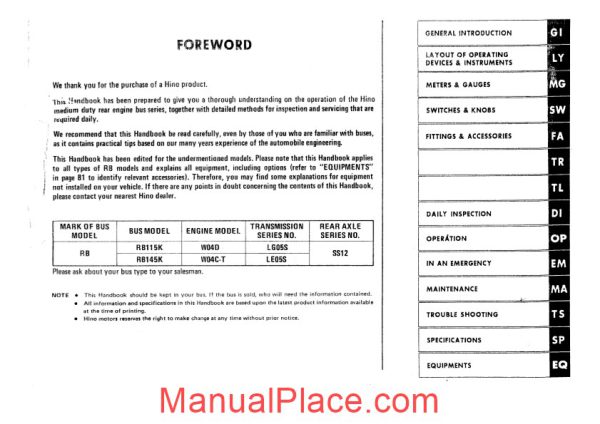 hino rb115k rb145k owne page 3