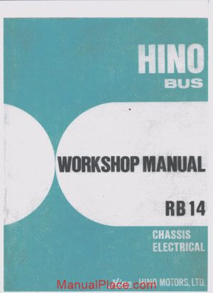 hino rb145 workshop manual page 1