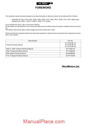 hino wiring diagram all page 1