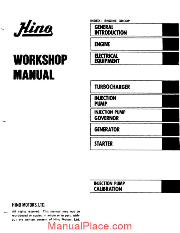 hino wo6dti servicemanual page 2