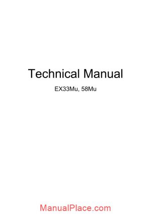 hitachi ex33mu ex58mu excavator service manual page 1