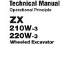 hitachi hydraulic excavator zx210w 3 zx220w 3 operational principle page 1