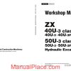 hitachi hydraulic excavator zx50 workshop manual page 1