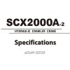hitachi sumitomo scx2000a 2 hydraulic crawler crane specifications page 1