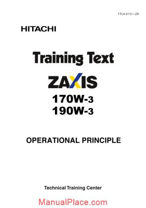 hitachi zaxis 170w 190w 3 training text operational priciple page 1