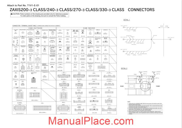 hitachi zaxis 200 240 270 330 3 electrical diagram page 3