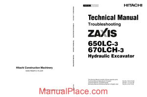 hitachi zaxis 650lc 670lch 3 technical manual troubleshooting page 1